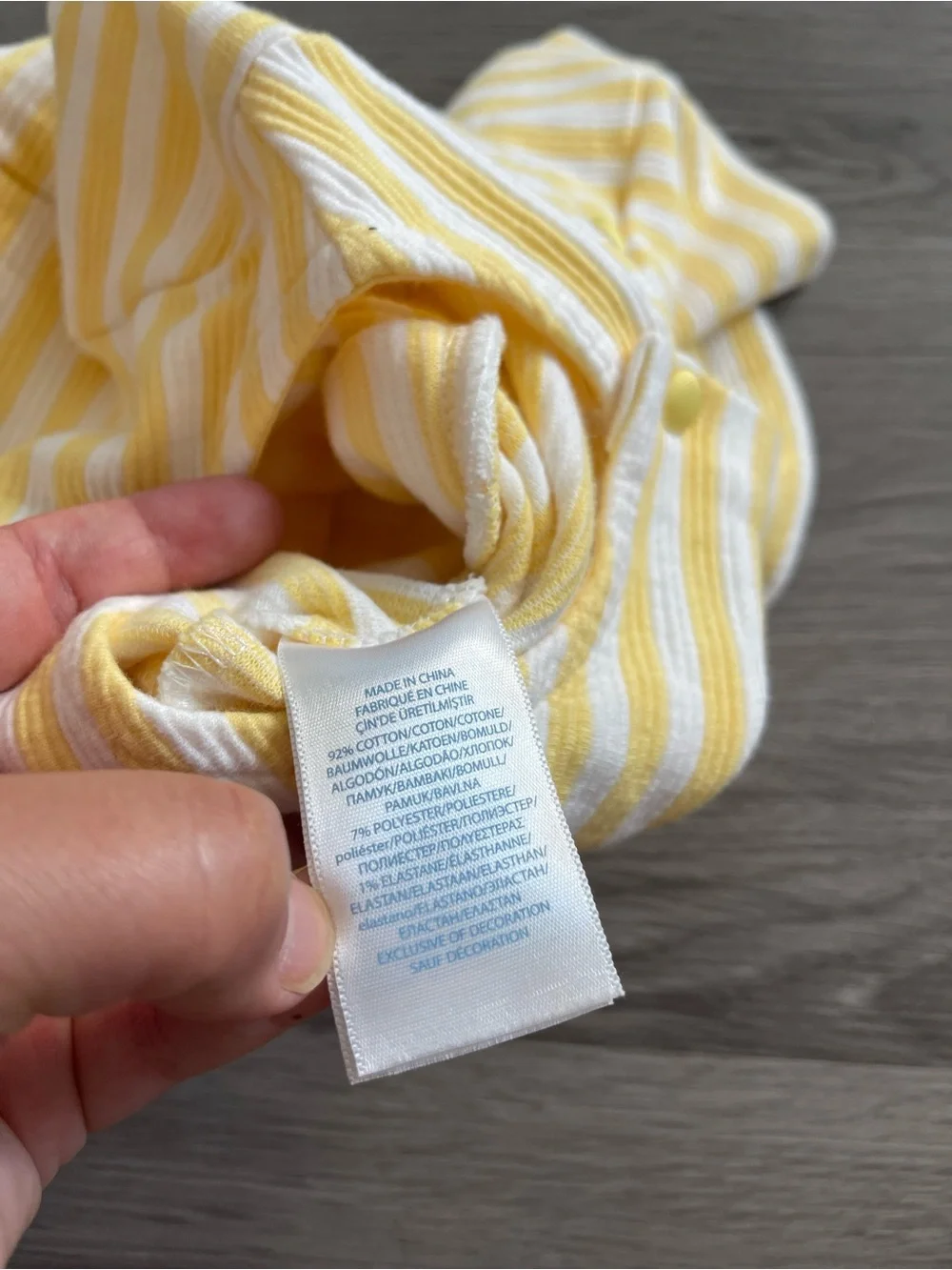 Ralph Lauren Yellow and White Striped Girls' dress 9M